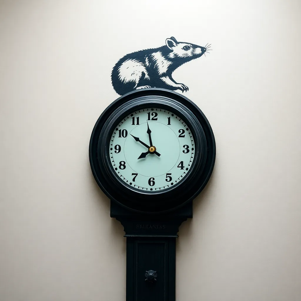 Banksy's Rat Clock: Now on Display at London Transport Museum