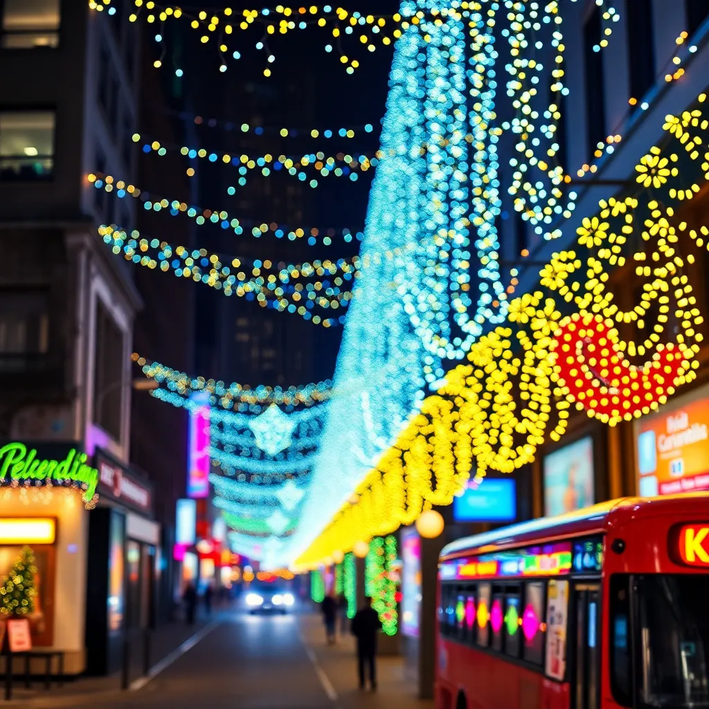 Soho's Festive Glow: Kids' Creative Christmas Lights Shine Bright