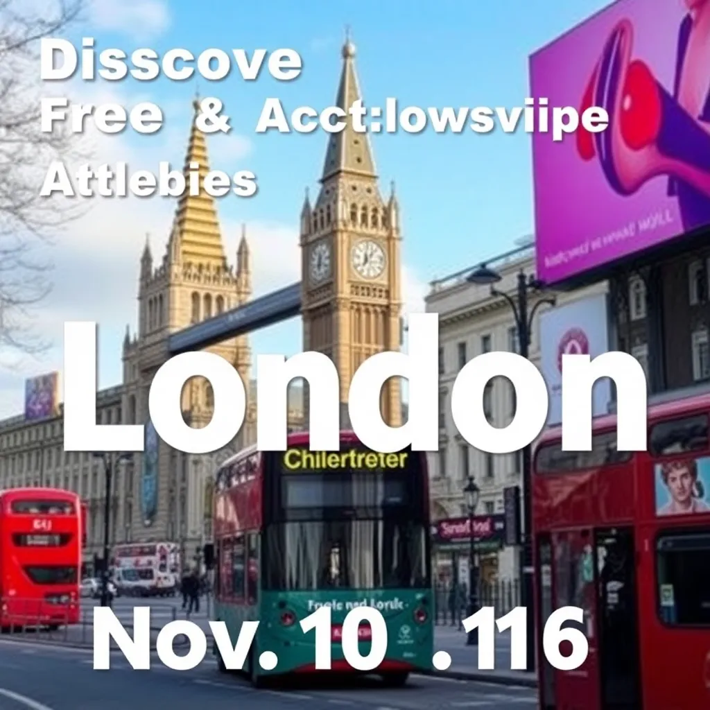 Discover Free & Affordable London Activities: Nov 10-16