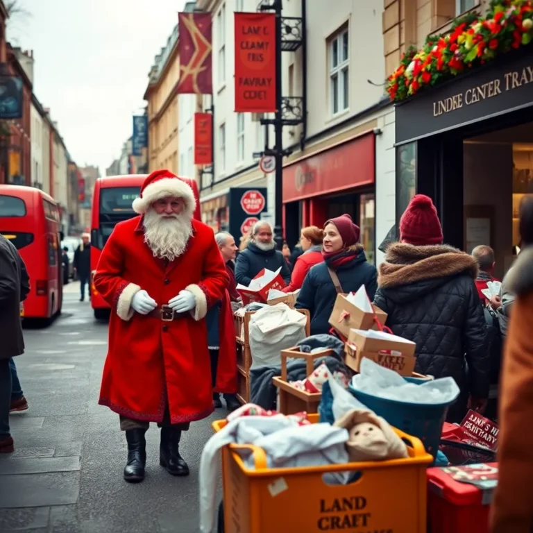 London's Santa Dray: A Charitable Coat Collection Drive