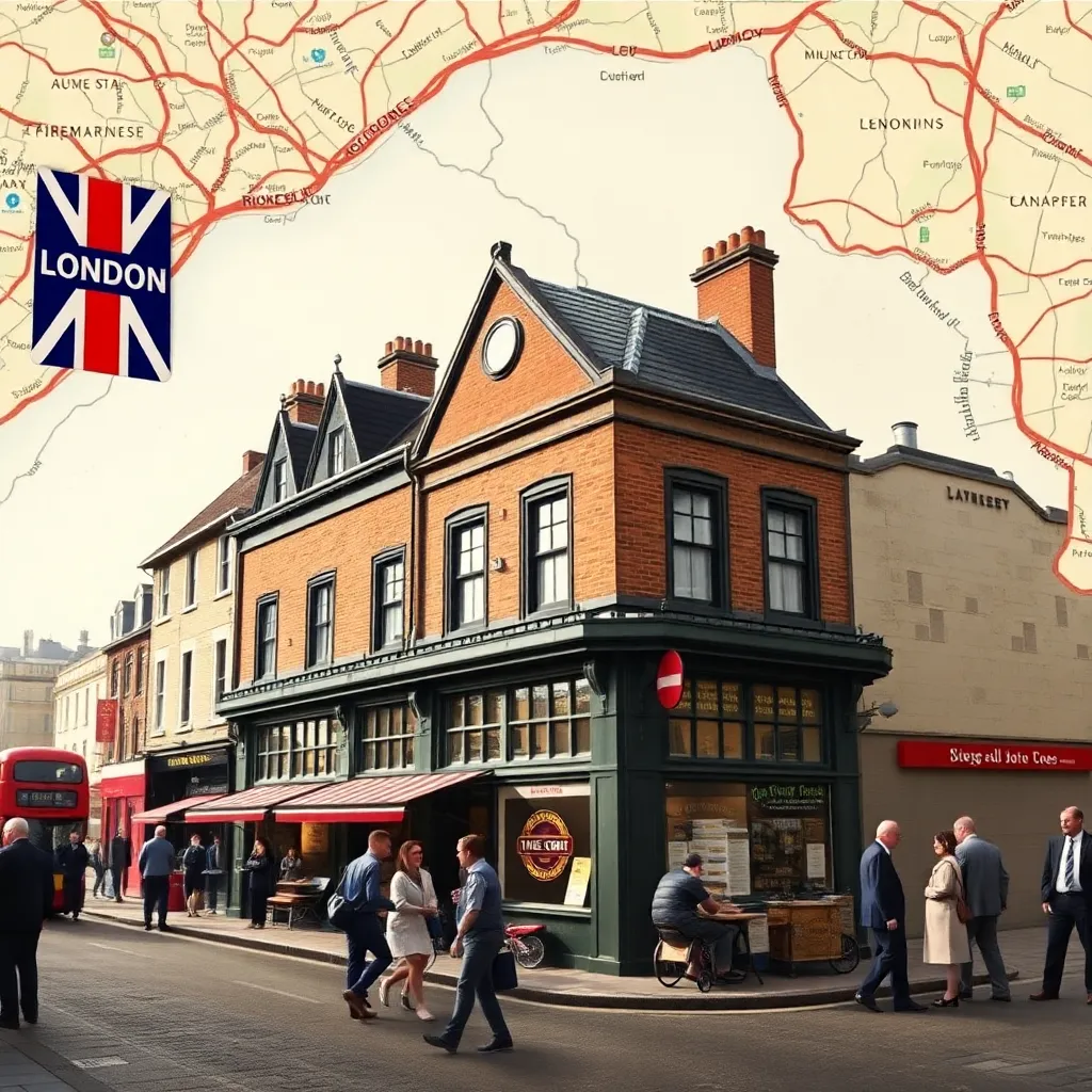 London's 1930 Football & Pub Map: A Glimpse into Matchday History