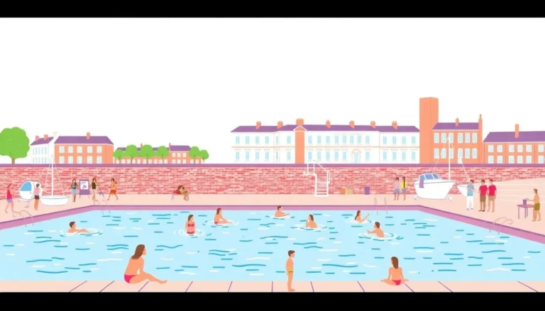 THAMES OPENS FIRST OFFICIAL BATHING SPOT AT HAM & KINGSTON