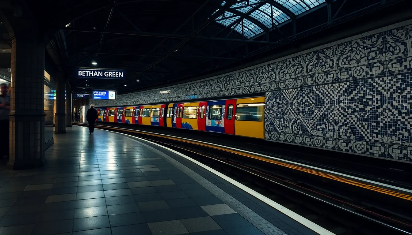 BETHNAL GREEN STATION GETS FOUR BEAUTIFUL NEW WEAVER LINE MOSAICS