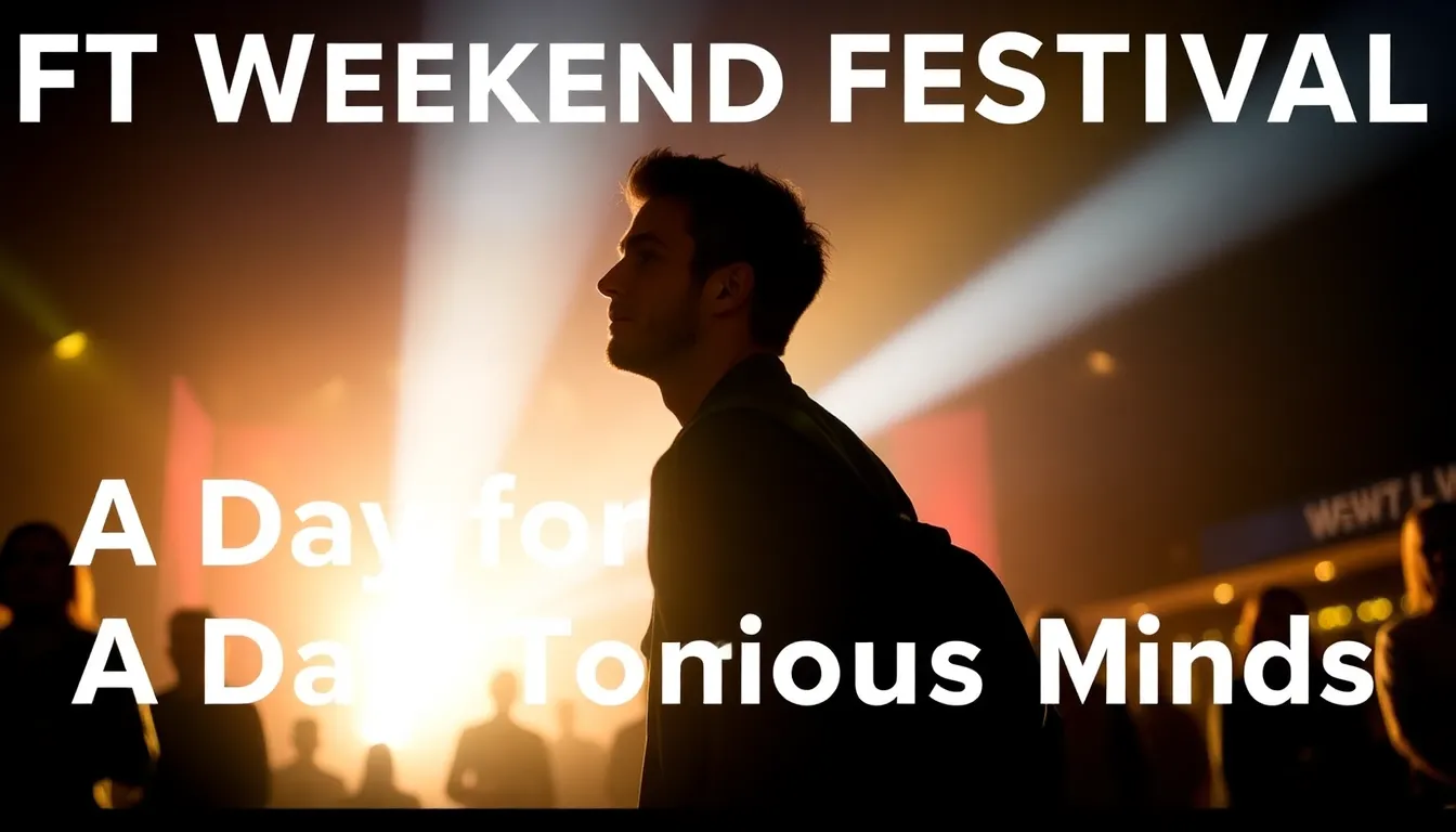 FT WEEKEND FESTIVAL RETURNS TO HAMPSTEAD: A DAY FOR CURIOUS MINDS