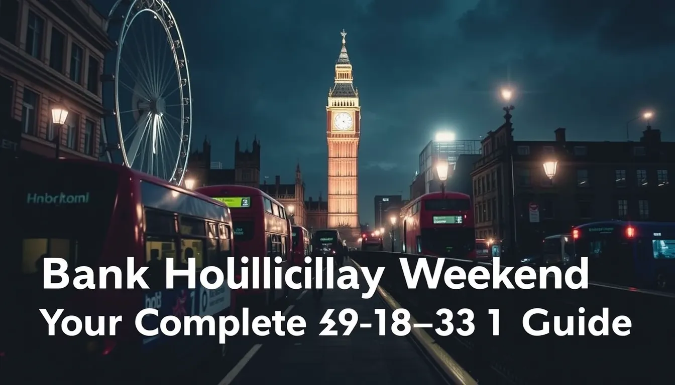 LONDON BANK HOLIDAY WEEKEND: YOUR COMPLETE AUG 29-31 GUIDE