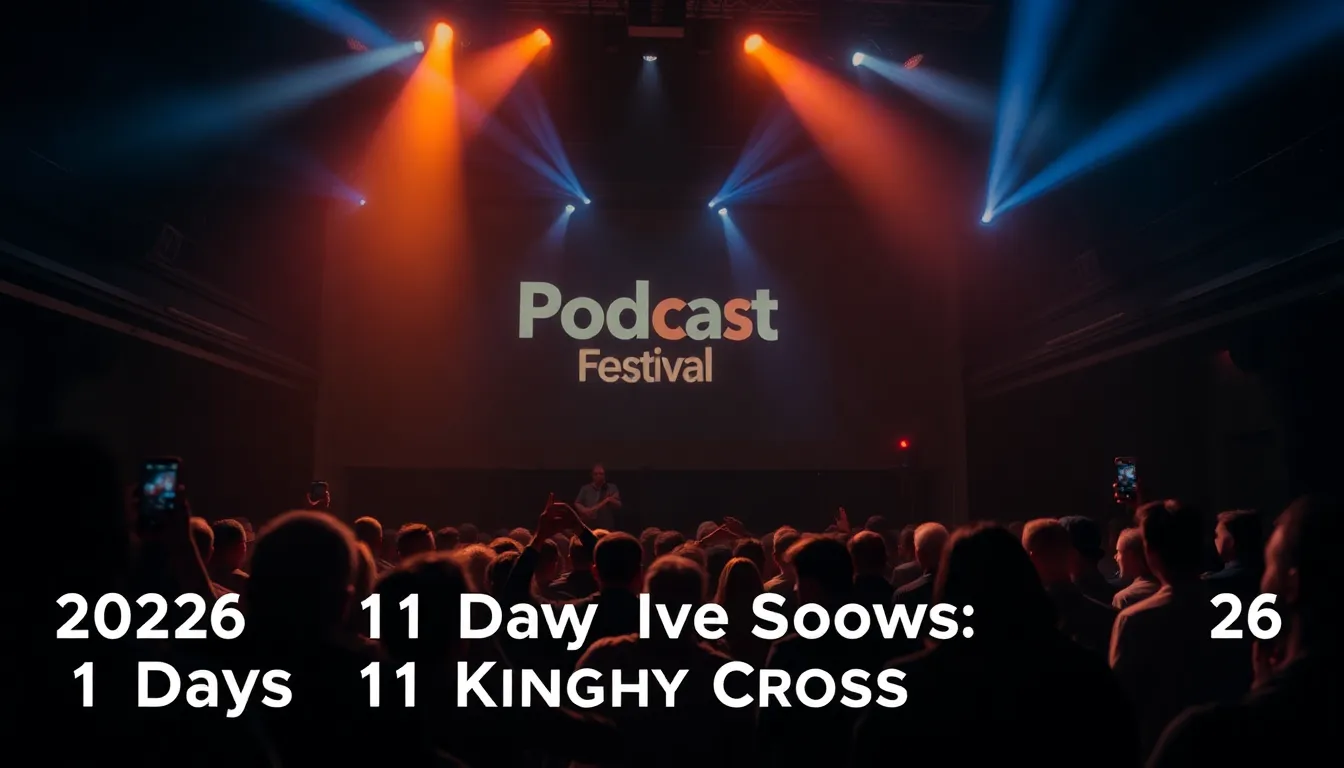 LONDON PODCAST FESTIVAL 2026: 11 DAYS OF LIVE SHOWS IN KING'S CROSS