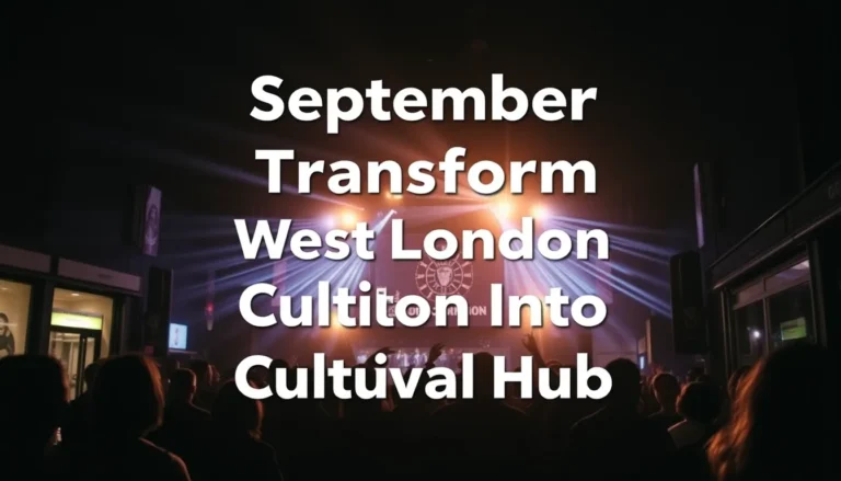 SEPTEMBER EVENTS TRANSFORM WEST LONDON INTO CULTURAL HUB