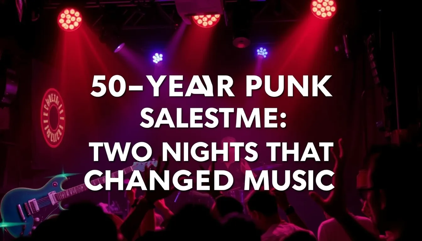 100 CLUB'S 50-YEAR PUNK MILESTONE: TWO NIGHTS THAT CHANGED MUSIC
