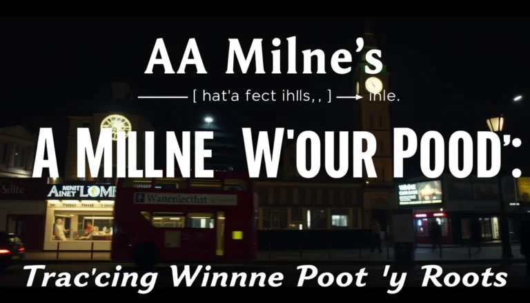 AA MILNE’S LONDON: TRACING WINNIE THE POOH’S CITY ROOTS