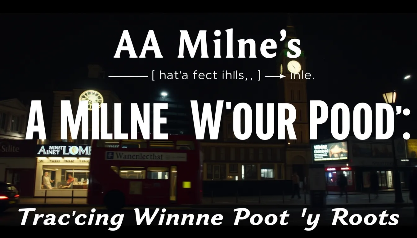 AA MILNE’S LONDON: TRACING WINNIE THE POOH’S CITY ROOTS