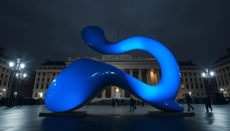BOLD BLUE SCULPTURE TAKES CENTRE STAGE ON TRAFALGAR SQUARE