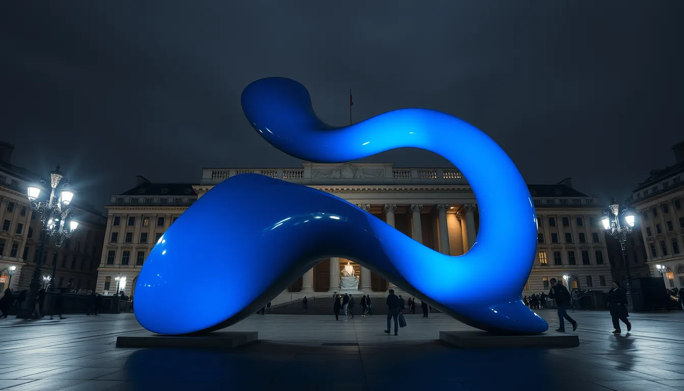 BOLD BLUE SCULPTURE TAKES CENTRE STAGE ON TRAFALGAR SQUARE