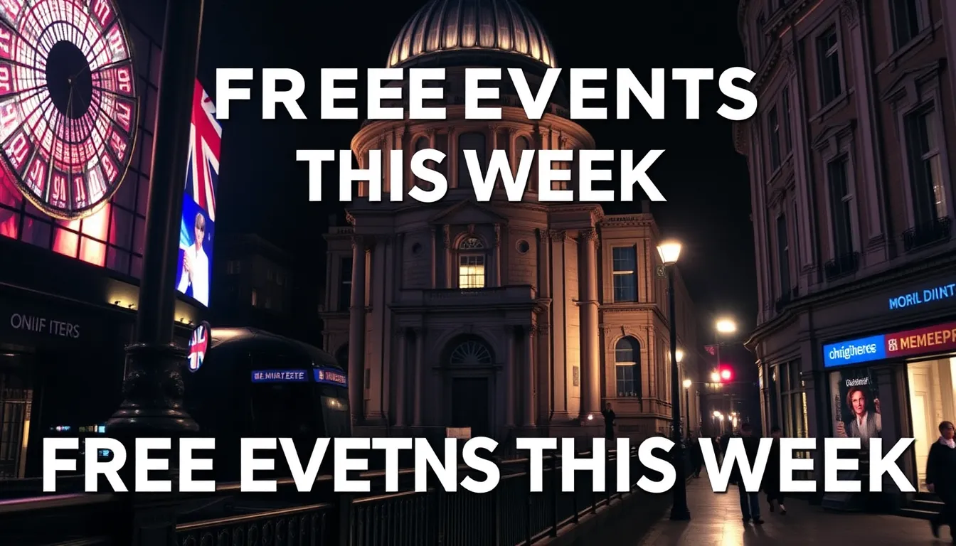 FREE LONDON EVENTS THIS WEEK: ART, ARCHITECTURE & CULTURE