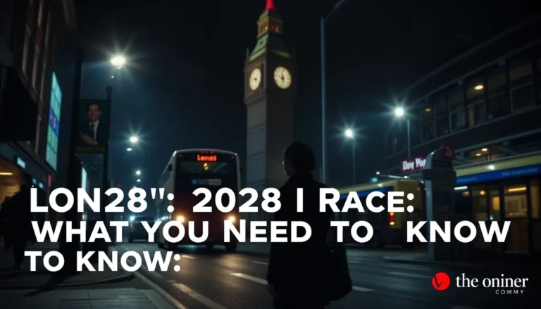 LONDON'S 2028 MAYORAL RACE: WHAT YOU NEED TO KNOW