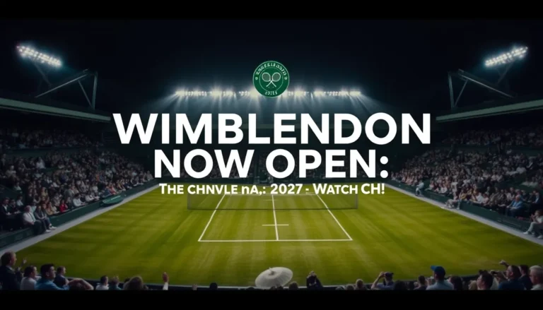 WIMBLEDON 2027 BALLOT NOW OPEN: YOUR CHANCE TO WATCH