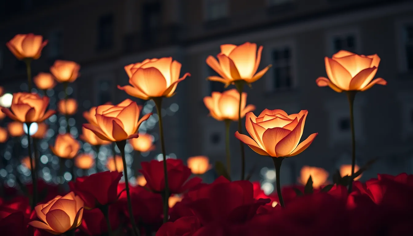30,000 GLOWING ROSES LIGHT UP CHELSEA THIS CHRISTMAS