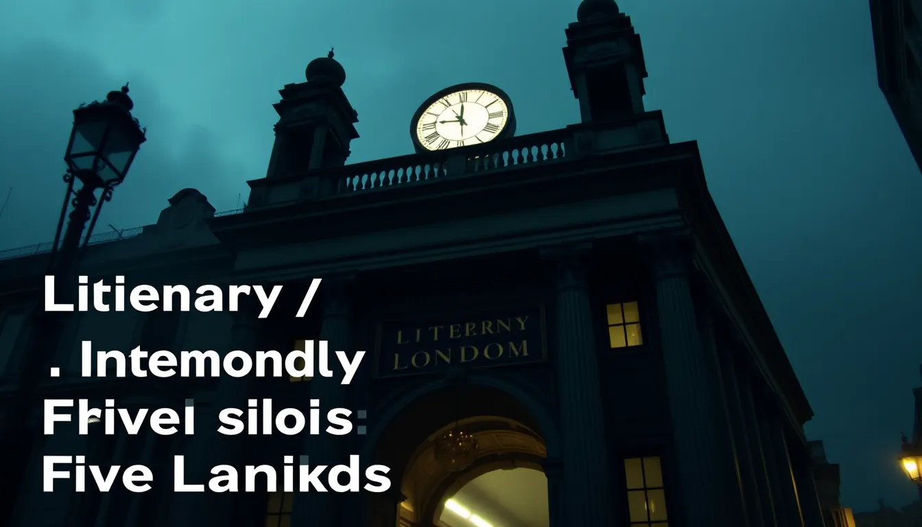 LITERARY LONDON'S GHOSTLY LEGACY: FIVE HAUNTED LANDMARKS