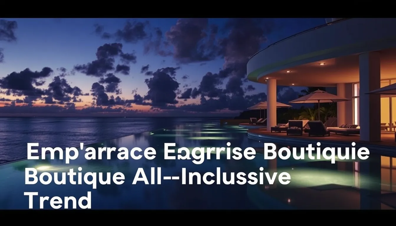 LOCAL TRAVEL AGENTS EMBRACE BOUTIQUE ALL-INCLUSIVE TREND